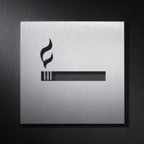 designated smoking area sign, MADE IN GERMANY