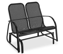 Florida Mesh (aluminum) High Back Loveseat Glider