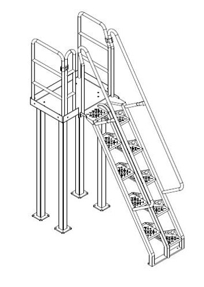 Steel Alternating Tread Stair