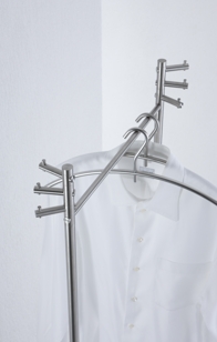 standing coat stand with 6 rotating hooks, MADE IN GERMANY
