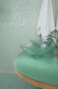 Crush glass surfaces