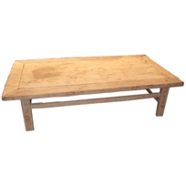 Large Rustic Plank Top Coffee Table