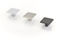 Small Square Knob, Bright Chrome, 35MM X 35MM Overall