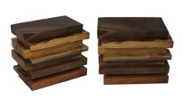 Salvaged Wood Layers Side Table