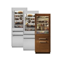 30" Fully Integrated Glass-Door Refrigerator with Convertible Drawer, Model#: ZIK30GNZII