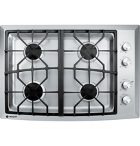 30" Stainless Steel Gas Cooktop (Liquid Propane), Model#: ZGU384LSMSS