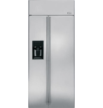 36" Built-In Side-by-Side Refrigerator with Dispenser, Model#: ZISS360DXSS