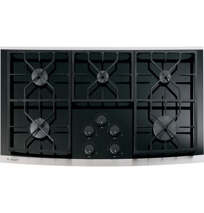 36" Gas on Glass Cooktop, Model#: ZGU36KSKSS