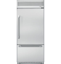 36" Professional Built-In Bottom-Freezer Refrigerator, Model#: ZICP360NXRH