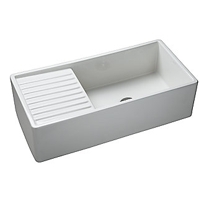 MICHAEL S SMITH FOR LOFT FIRECLAY KITCHEN SINK WITH DRAINBOARD