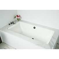 PERFECT LARGE RECTANGULAR ACRYLIC BATHTUB