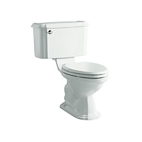 STAFFORD 2-PIECE HIGH PERFORMANCE TOILET, ELONGATED, LESS SEAT