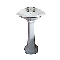 STAFFORD CORNER PEDESTAL SINK