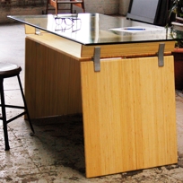 Snug-it Glass Desk