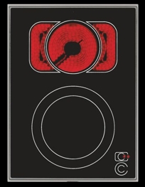 VC 422: 15-inch Vario electric cooktop