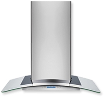 30" Glass and Stainless Canopy Wall-Mount Hood