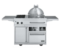 41" C4 Outdoor Cooker Cart w Side Burners - QSC