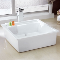 Akira Square Acrylic Freestanding Air Bath Tub