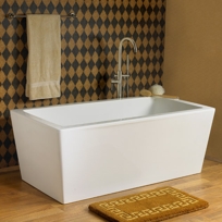 Modello Rectangular Acrylic Air Bath Tub