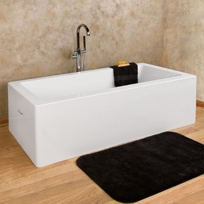Montague Rectangular Freestanding Acrylic Air Bath Tub - 63" or 72"