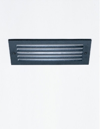 d1082 Flush mounted step light with five slot grill ADA