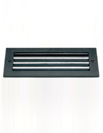 d1083 Flush mounted step light with three horizontal louvers ADA