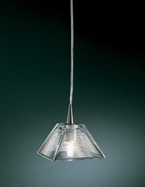d5280 MARIELA 5 3/4" square pendant with frosted glass shade