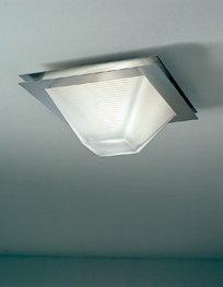 d8123 MARIELA 13" square ceiling fixture with frosted glass shade