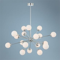 Possini Euro Design Opal Glass Ceiling Light