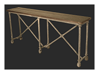 Industrial Weathered Console Table