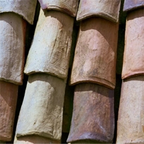 Antique Terra Cotta Roof Tiles -- Bordeaux