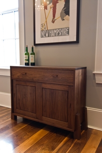 Buttressed Wine Cabinet