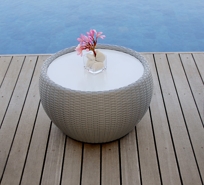 Circle Stool / Table - Round Wicker Table