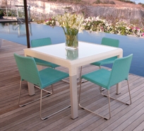 Table 4 / 6 - Square Modern WIcker Table