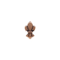 Copper 1" x 1" Fleur de Lis Button* MS92