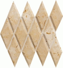 Tulum de Oro 3" x 6" Harlequin with 1/2" Bevel Honed* MST6
