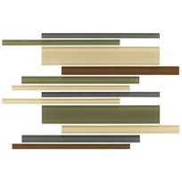 Urban Camouflage Random Interlocking Accent 11-1/2" x 15-1/2" GR21