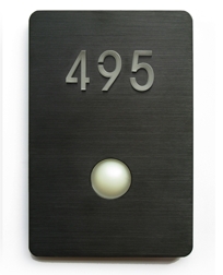 Stainless Steel LED Doorbell Button Bronze