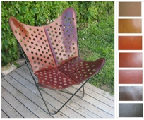 LEATHER BUTTERFLY CHAIR 