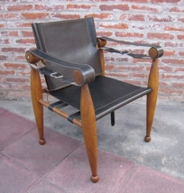 Amancio Williams Chair - Handcrafted Leather and Wood