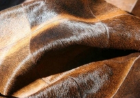 Chocolate Brown Cowhide Patchwork Hide Rug