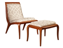 Pasadena Slipper Chair & Ottoman