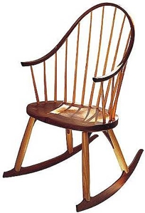 Thos. Moser Continuous Arm Chair Rocker