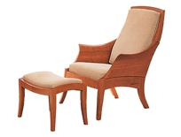 Wing Chair & Footrest