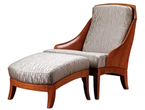 Wing Club Chair & Ottoman