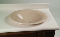Lippert Vanity Top w/ Lotus Lav Vessel Sink