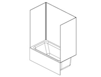 Prism One-Piece Back Wall Tub Surround