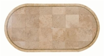 42" x 84" Oval Top with hole CON-084