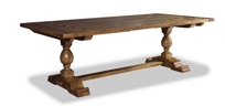 Country English Double Pedestal Trestle Table Item #CE0919