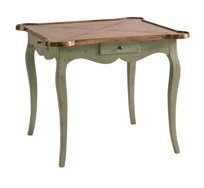Country French Game Table With Rounded Corners Item #CF0830